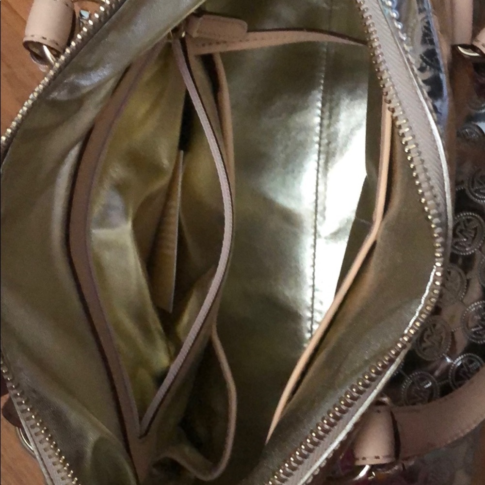 Michael Kors Gold Chrome Handbag - Picture 3 of 5